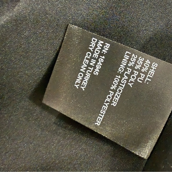 Black woven leather jacket NWT - Picture 7 of 8